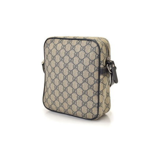 GUCCI GG Plus Shoulder Bag Beige Navy Blue - Picture 2 of 12